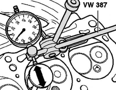 Рис. 2.111. Определение люфта направляющих втулок…