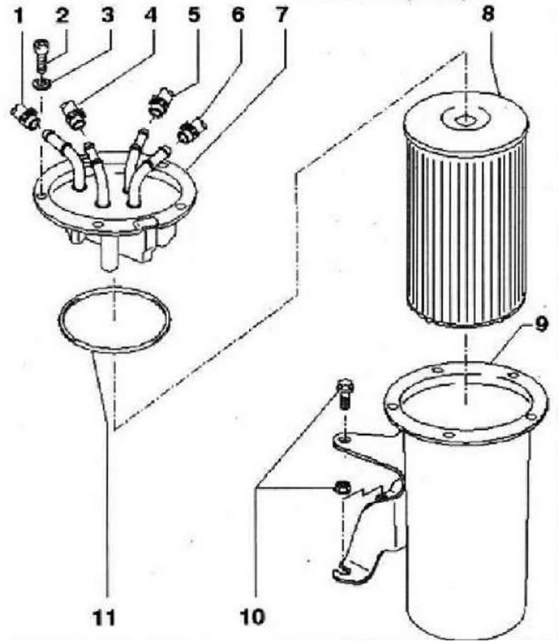 Фильтр грубой очистки топлива фольксваген пассат