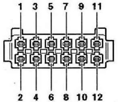 Расположение контактов в разъёме гнезда для…