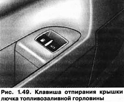 Крышка лючка топлиеозалиеной горловины отпирается…