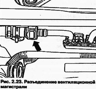 Разъедините вентиляционную магистраль к…