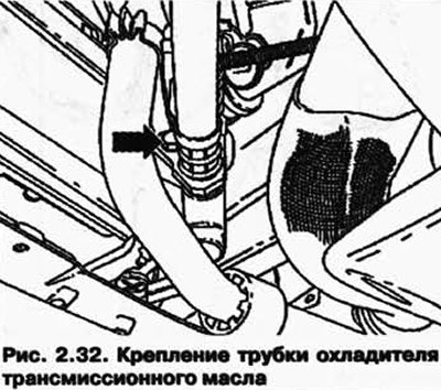 Отсоедините трубки (стрелка на рисунке 2.32) от…
