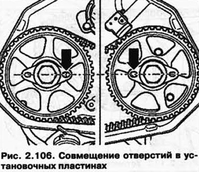 Проверьте положение шестерен распредвалов.…