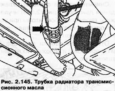 Отсоедините трубку (рис. 2.145) от радиатора…