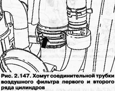 Открутите и снимите хомут (рис. 2.147)…