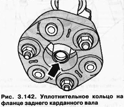Уплотнительное кольцо на фланце заднего…
