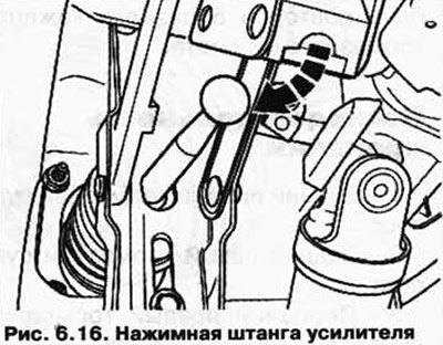 Снимите опору на кронштейне, через который…