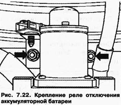 Открутите крепежные гайки и извлеките реле…