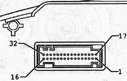 Рис. 7.76. Разъем, 32-контактный, зеленый: 1-6 -…