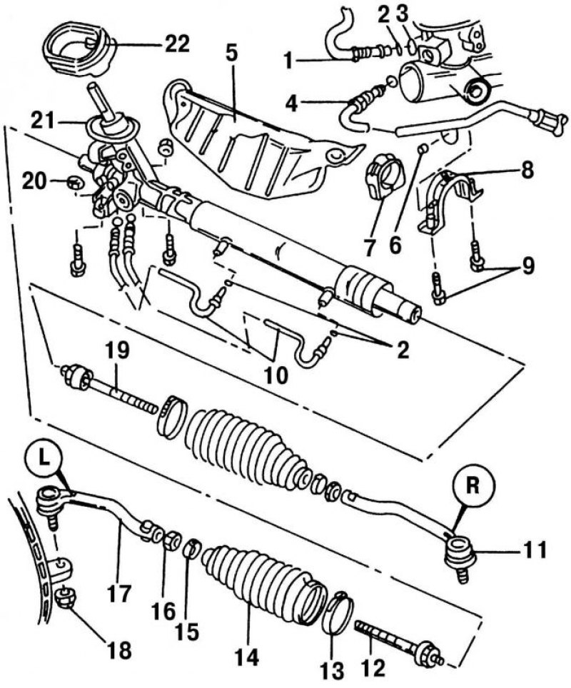 Рис. 262. Рулевое управление: 1 -…