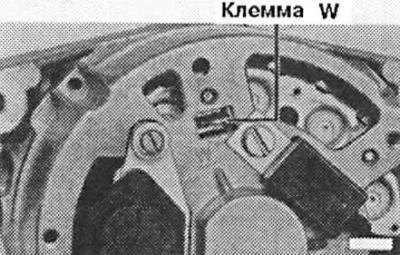 W – клемма для присоединения тахометра