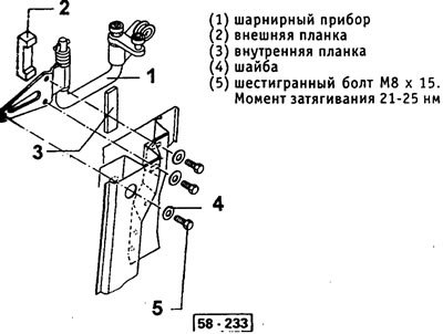 (58-246) роликовую тележку 1 опустить скобой…