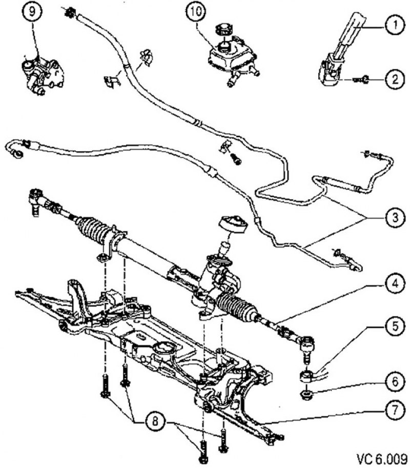 1. Карданный шарнир; 2. Болт: 20 Нм + 90° (болт…