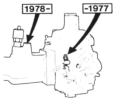 Рис. 3.45. Точки регулировки холостых оборотов на…