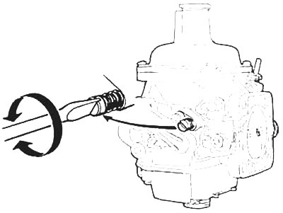 Рис. 3.46. Винт объема на карбюраторе Solex…