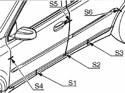 S1 = 4,6 мм; S2 = 4,5 мм; S3 = 4,6 мм; S4 = 4,9…