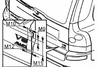 М9 = 27,5±1 мм; М10 = 51 + 2 мм; М11 = 91±1 мм;…